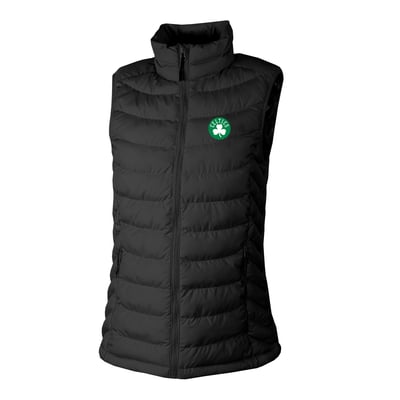 Boston Celtics Columbia Women's Powder Lite II Omni-Heat Reflective Full-Zip Puffer Vest - Black