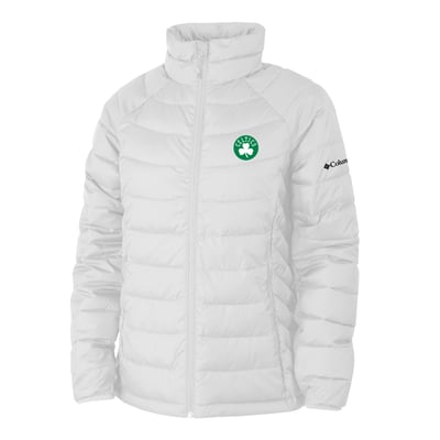 Boston Celtics Columbia Women's Powder Lite II Omni-Heat Reflective Raglan Full-Zip Puffer Jacket - White