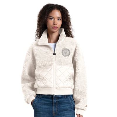 Boston Celtics Starter Women's Journeyman Sherpa Full-Zip Jacket - White