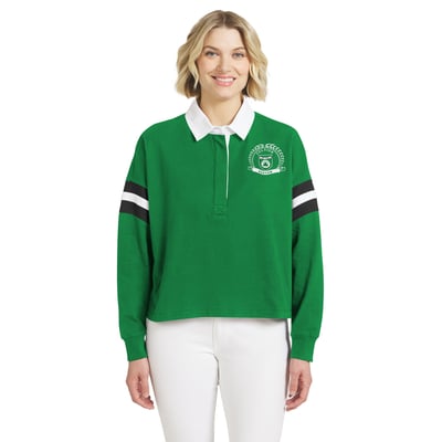  Boston Celtics WEAR by Erin Andrews Women's Rugby Polo - Kelly Green