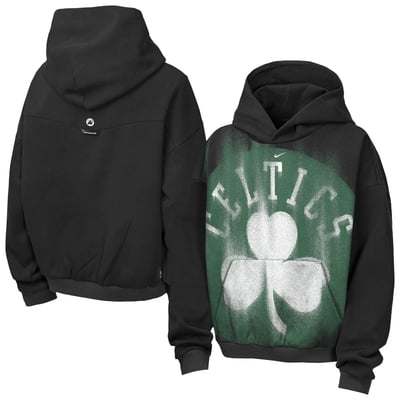  Boston Celtics Nike Youth 2026 Standard Issue Practice Icon Fleece Pullover Hoodie - Black