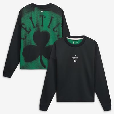  Boston Celtics Nike Youth 2026/27 Standard Issue Pre-Game Performance Long Sleeve T-Shirt - Black