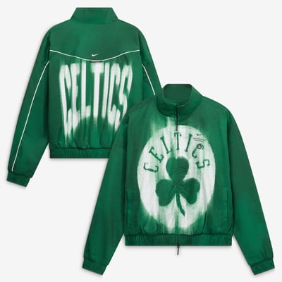  Boston Celtics Nike Youth 2026/27 Standard Issue On-Court Authentic Game Full-Zip Jacket - Kelly Green