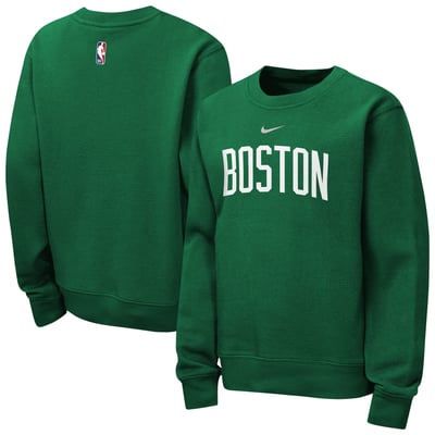  Boston Celtics Nike Youth Essential Club Wordmark Crewneck Sweatshirt - Kelly Green