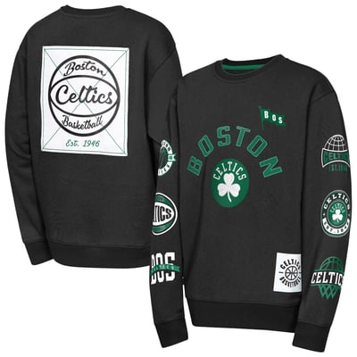 Boston Celtics Outerstuff Youth Decorated Honor Sweatshirt - Black