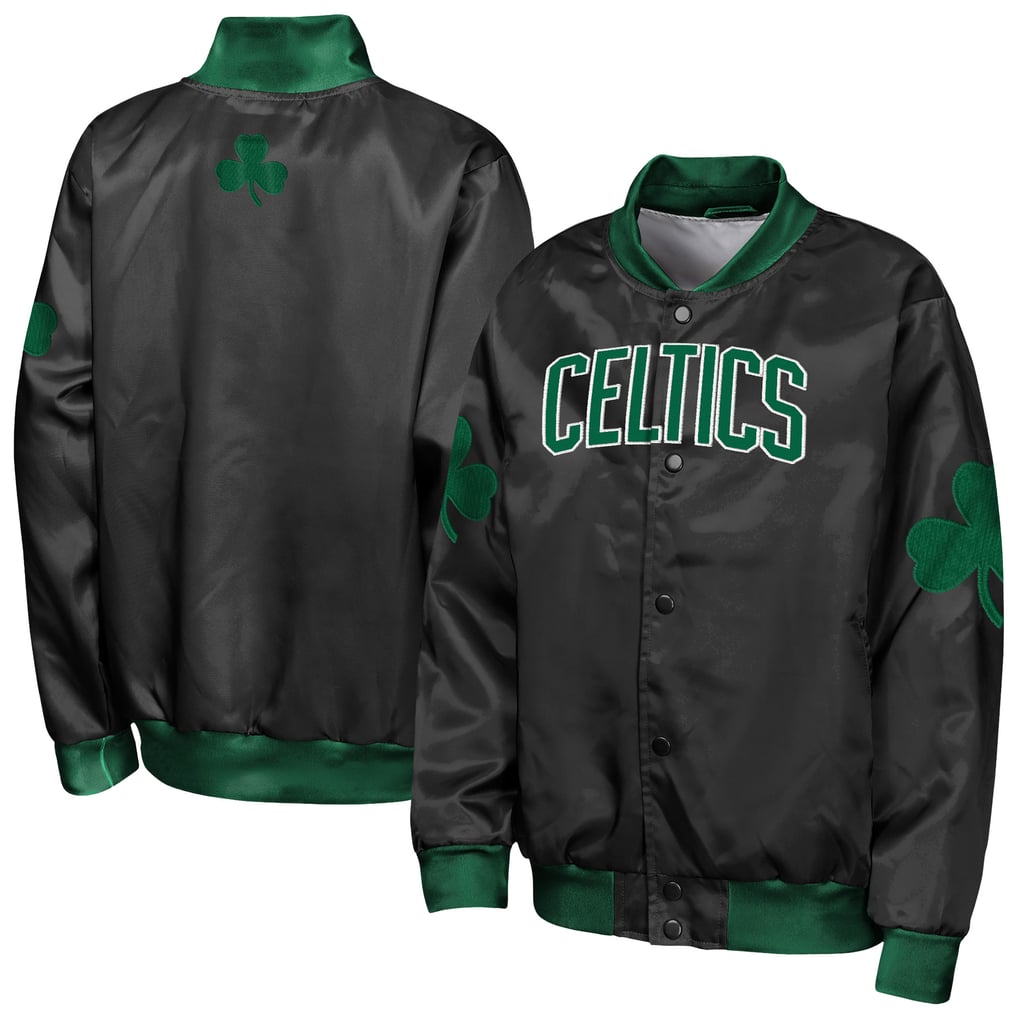 Boston Celtics Outerstuff Youth Statement Edition Lightweight Satin Jacket - Black

