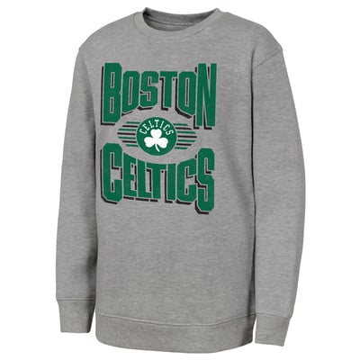 Boston Celtics Outerstuff Youth Jet Stream Sweatshirt - Gray