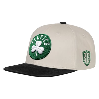 Boston Celtics Outerstuff Youth Stacks Snapback Hat - Natural/Black