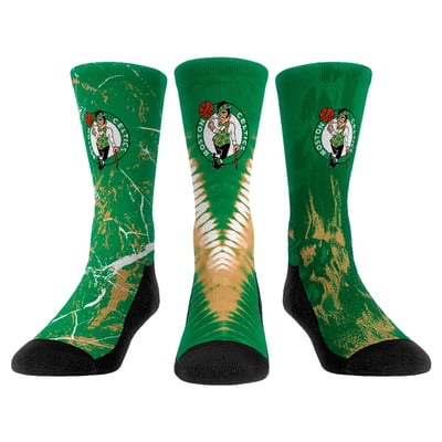 Boston Celtics Rock Em Youth Three-Pack Crew Socks Set - 