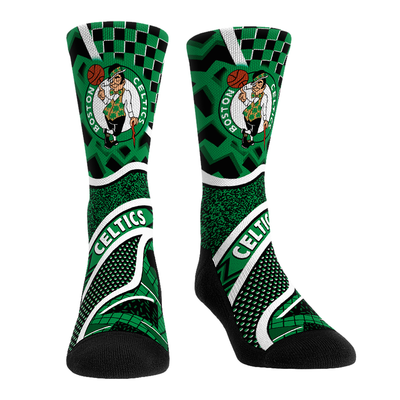  Boston Celtics Rock Em Youth Ball Pattern Crew Socks - Green
