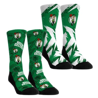  Boston Celtics Rock Em Youth Game Day 2-Pack Crew Socks - Green