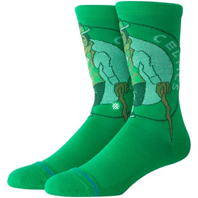  Boston Celtics Stance Youth Posterized Knit Crew Socks - Kelly Green
