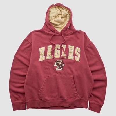 Boston College Eagles Campus Heritage 2010s Hooded Pullover Sweatshirt - Maroon - S by Fanatics Real Vintage