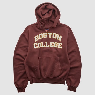 Boston College Eagles Champion 2000s Hooded Pullover Sweatshirt - Maroon - XS by Fanatics Real Vintage