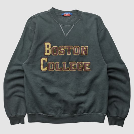 Boston College Eagles Champion 2000s Pullover Sweatshirt - Black - S by Fanatics Real Vintage