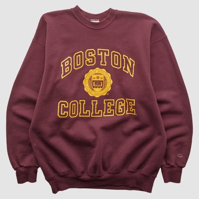 Boston College Eagles Champion 2000s Pullover Sweatshirt - Maroon - XL by Fanatics Real Vintage