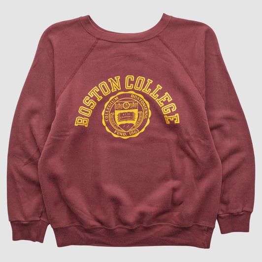 Boston College Eagles Champion 80s Pullover Sweatshirt - Maroon - S by Fanatics Real Vintage