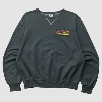 Boston College Eagles Champion 90s Pullover Sweatshirt - Charcoal - M by Fanatics Real Vintage