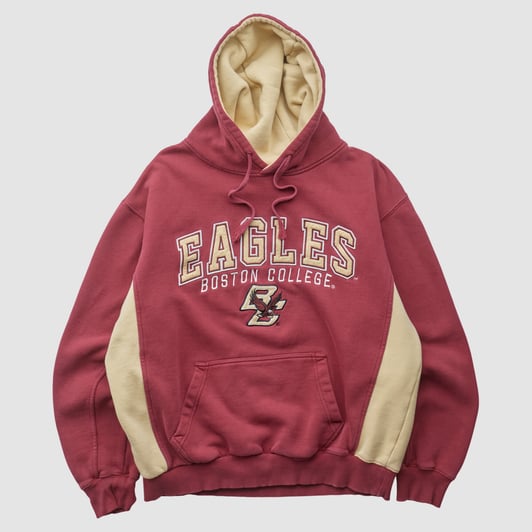 Boston College Eagles Colosseum 2010s Hooded Pullover Sweatshirt - Maroon - S by Fanatics Real Vintage