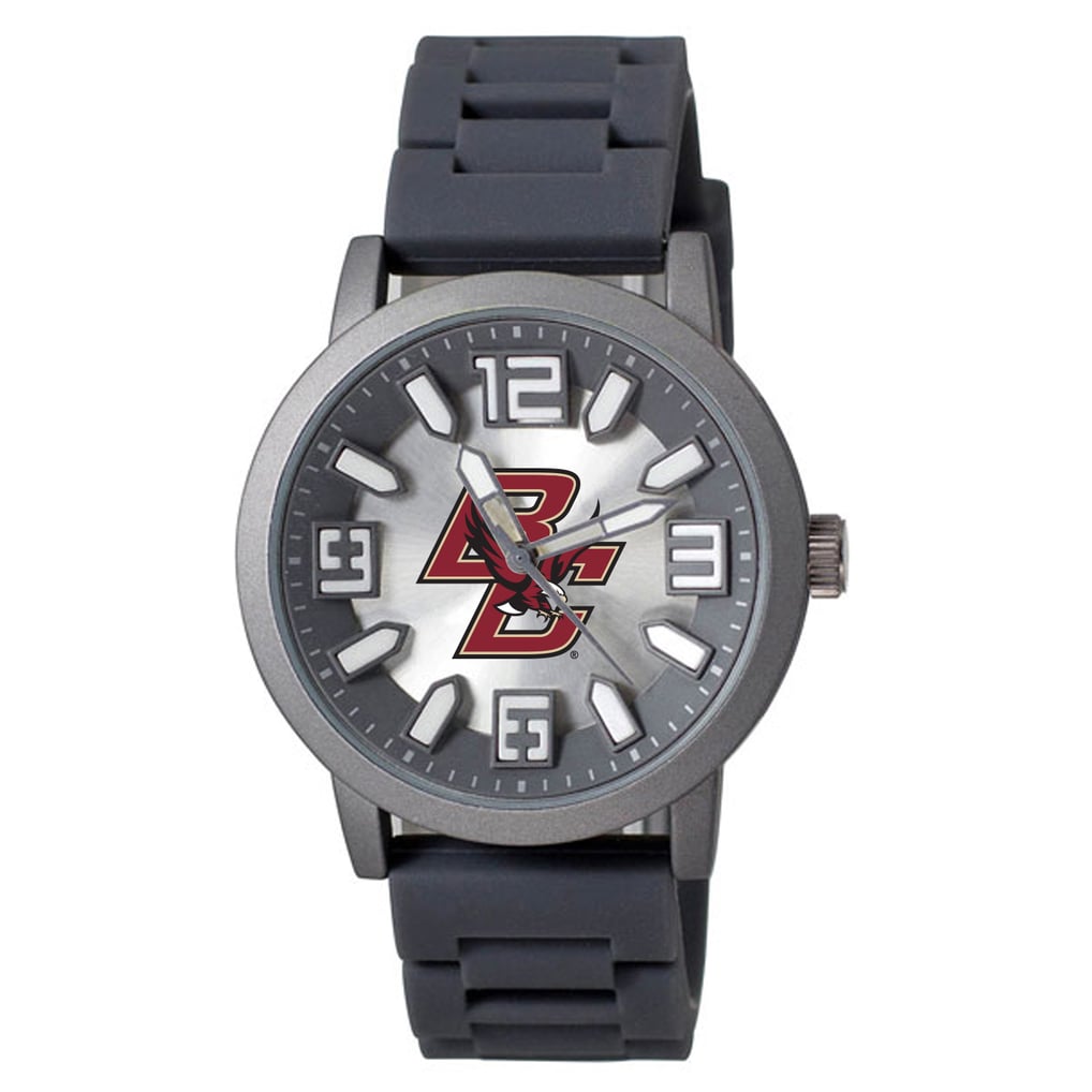Boston College Eagles Enigma Silicone Strap Watch - Black