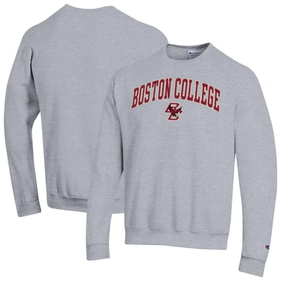 Boston College Eagles Champion Arch Powerblend Sweatshirt - Heather Gray