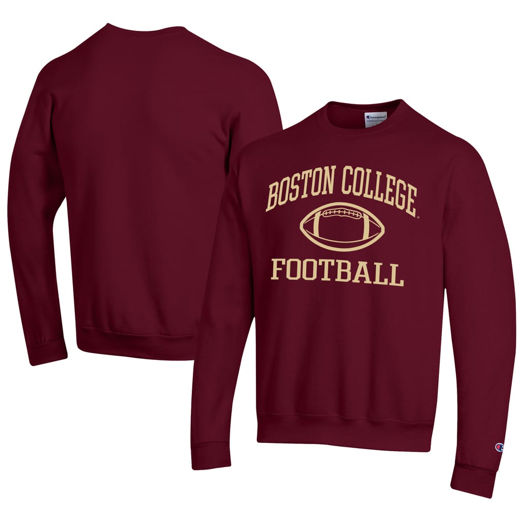  Boston College Eagles Champion Football Powerblend Pullover Sweatshirt - Maroon