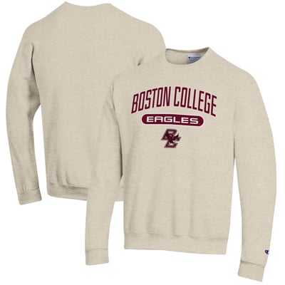 Boston College Eagles Champion Powerblend Sweatshirt - Oatmeal