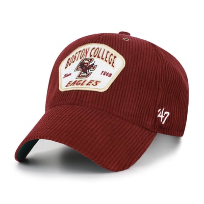 Boston College Eagles '47 Unisex Accordia Corduroy MVP Adjustable Hat - Maroon