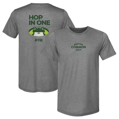 Boston Common Golf 500 Level WTGL Team Front & Back Premium Tri-Blend T-Shirt - Heather Gray