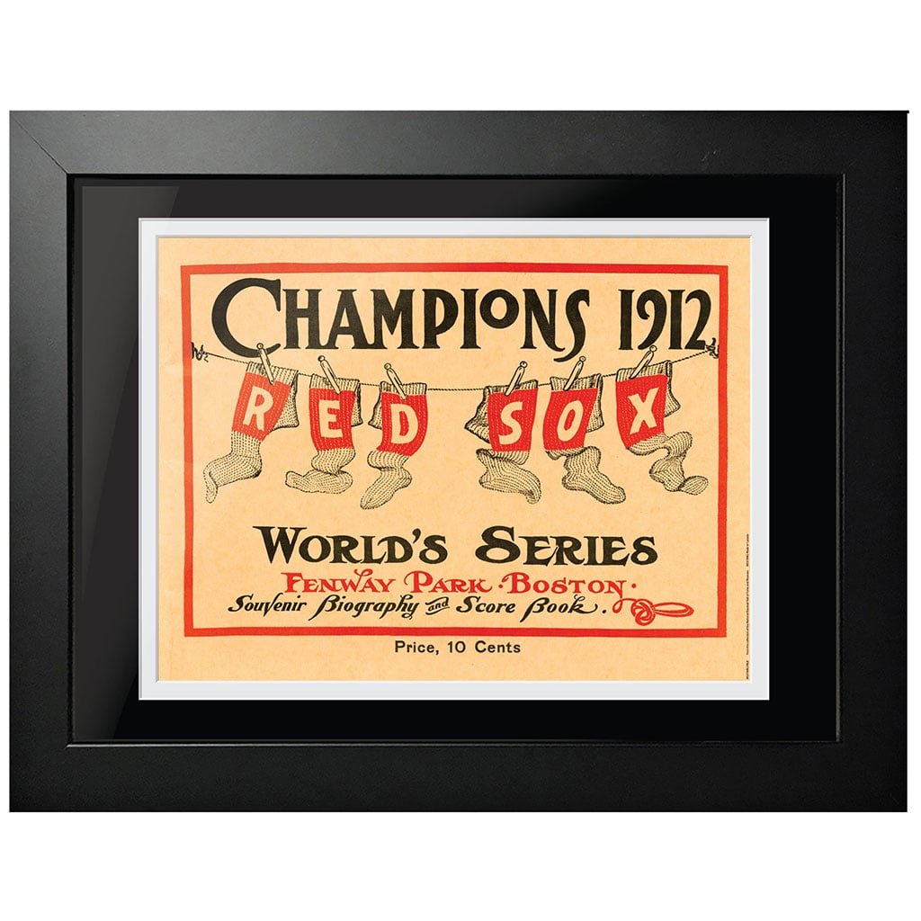 Boston Red Sox 1912 World Series Champions 26'' x 20'' Framed Program