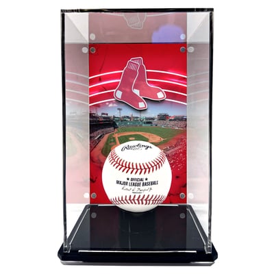  Boston Red Sox Fanatics Authentic Tall Baseball Display Case with Image