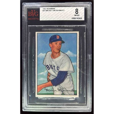 1952 Bowman #25 Maurice McDermott BGS 8