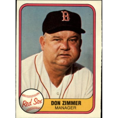 1981 Fleer #230 Don Zimmer MG