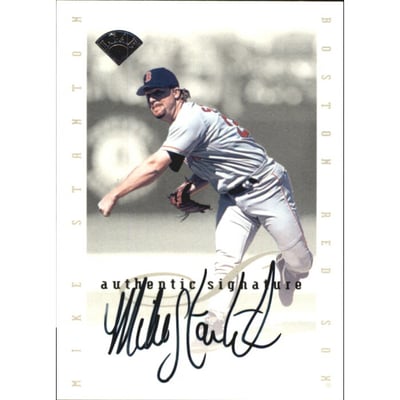 1996 Leaf Signature Extended Autographs #NNO Mike Stanton