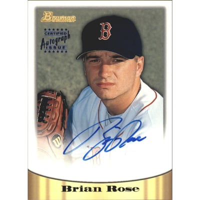 1998 Bowman Certified Blue Autographs #32 Brian Rose
