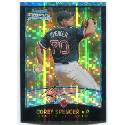 2001 Bowman Chrome X-Fractors #158 Corey Spencer