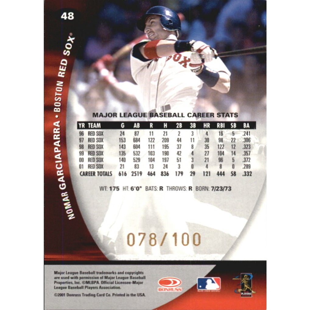 2001 Donruss Class of 2001 First Class #48 Nomar Garciaparra SP/85