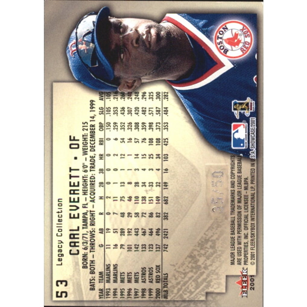 2001 Fleer Showcase Legacy #53 Carl Everett