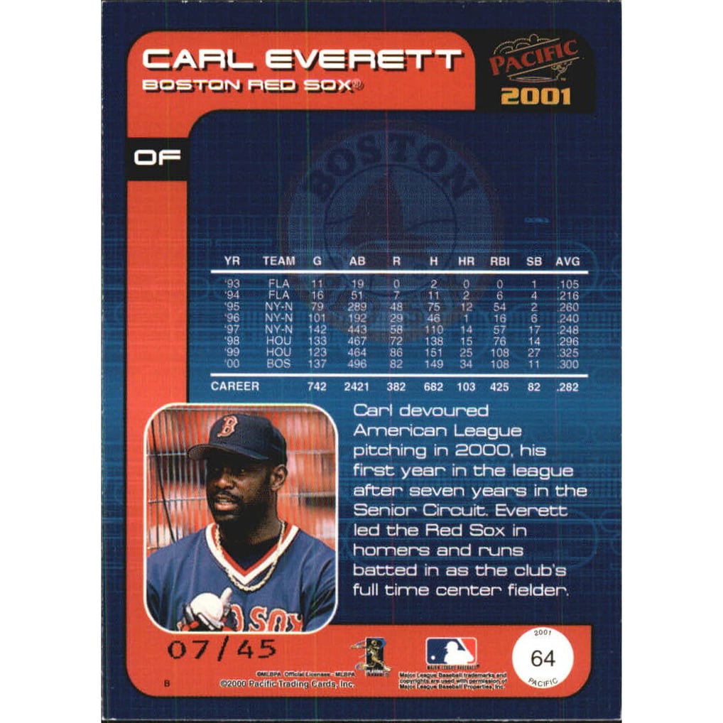 2001 Pacific Extreme LTD #64 Carl Everett