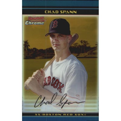 2002 Bowman Chrome Draft Gold Refractors #92 Chad Spann
