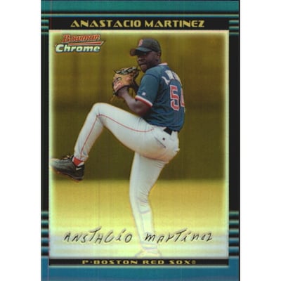 2002 Bowman Chrome Gold Refractors #216 Anastacio Martinez