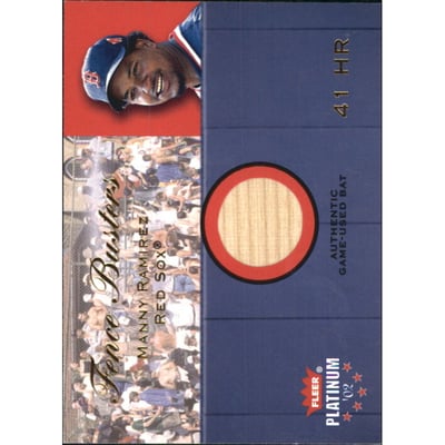 2002 Fleer Platinum Fence Busters #17 Manny Ramirez/800