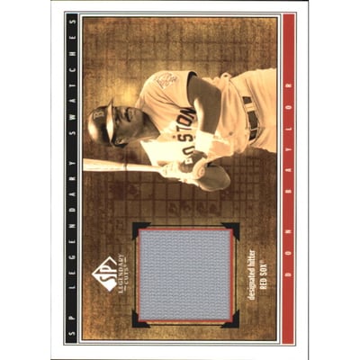 2002 SP Legendary Cuts Game Swatches #SDBA Don Baylor