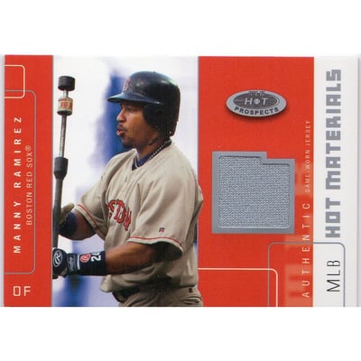 2003 Hot Prospects MLB Hot Materials #MR Manny Ramirez Jsy