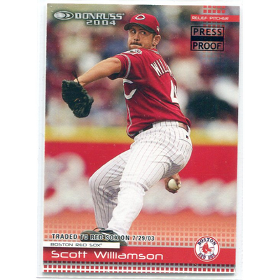 2004 Donruss Press Proofs Black #253 Scott Williamson
