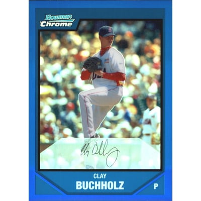 2007 Bowman Chrome Draft Future's Game Prospects Blue Refractors #BDPP69 Clay Buchholz