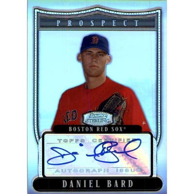 2007 Bowman Sterling Prospects Refractors #DB Daniel Bard AU