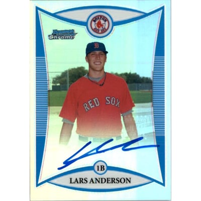 2008 Bowman Chrome Prospects Refractors #BCP249 Lars Anderson AU