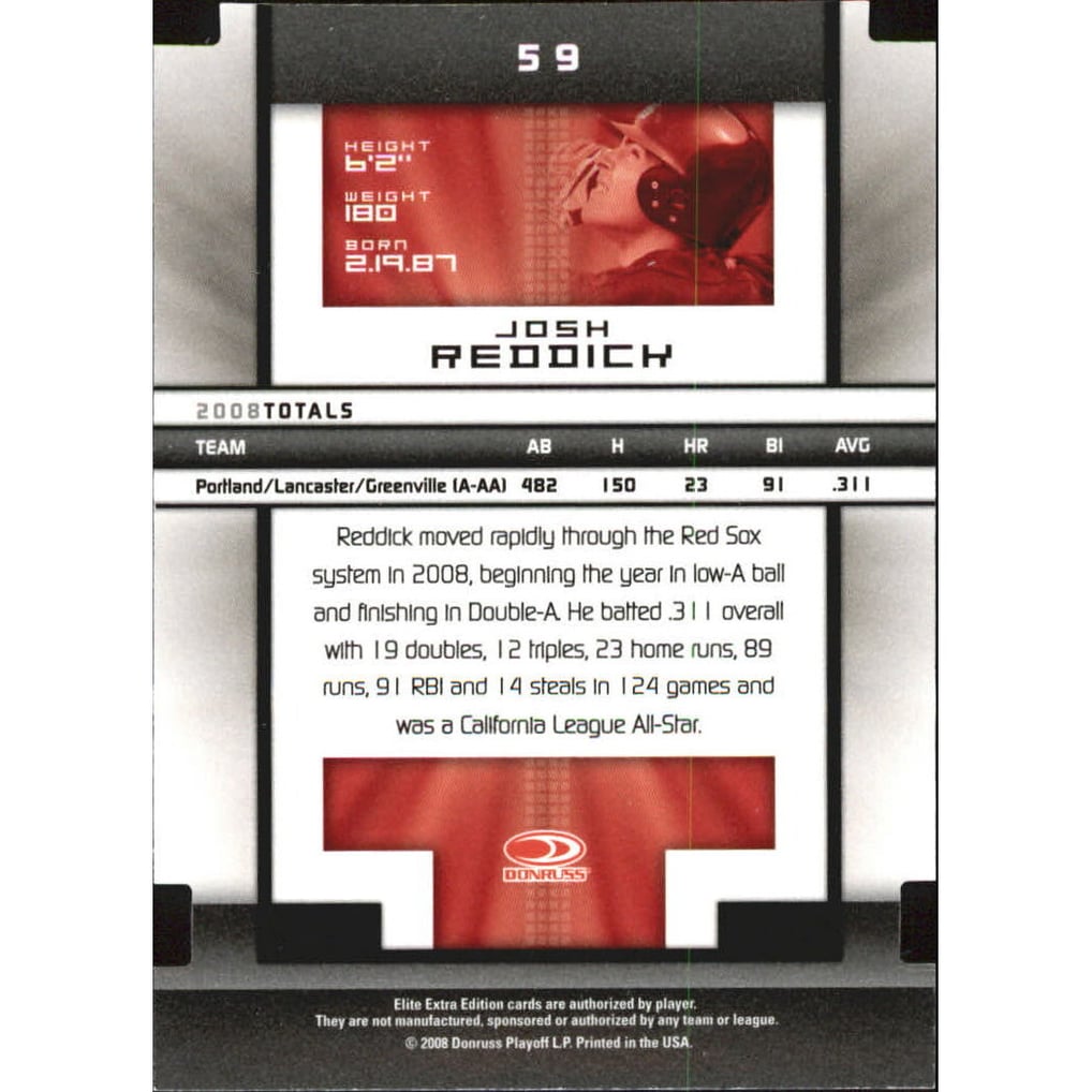 2008 Donruss Elite Extra Edition Aspirations #59 Josh Reddick