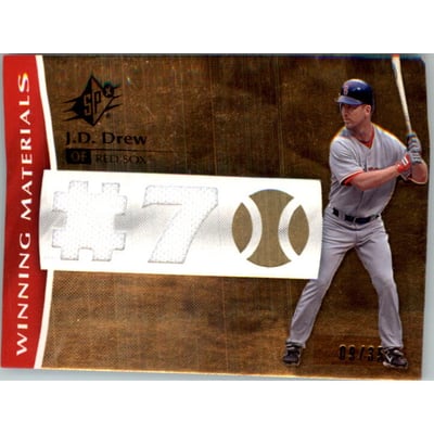 2008 SPx Winning Materials Dual Jersey Number #JD Jermaine Dye